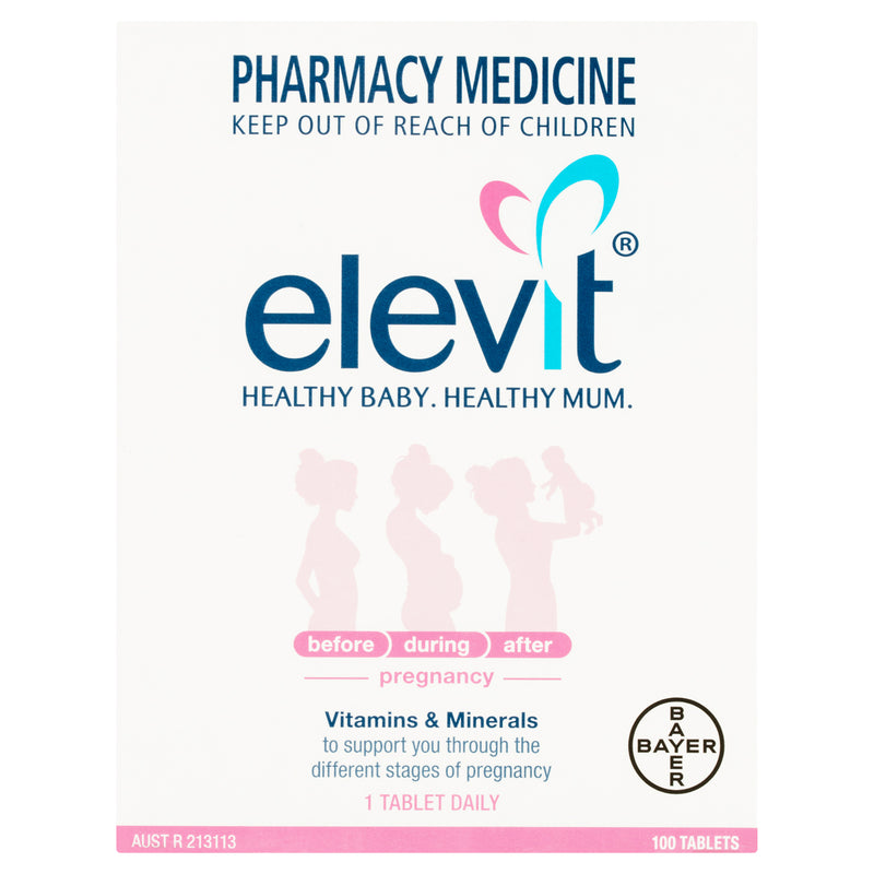 Elevit Pregnancy Multivitamin Tablets 100 Pack Better Value Pharmacy