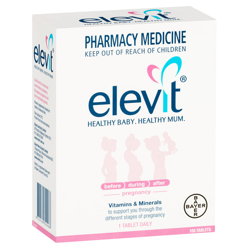 Elevit Rosa Elevit Pregnancy Multivitamin Tablets 100 Pack – Better Value Pharmacy ...