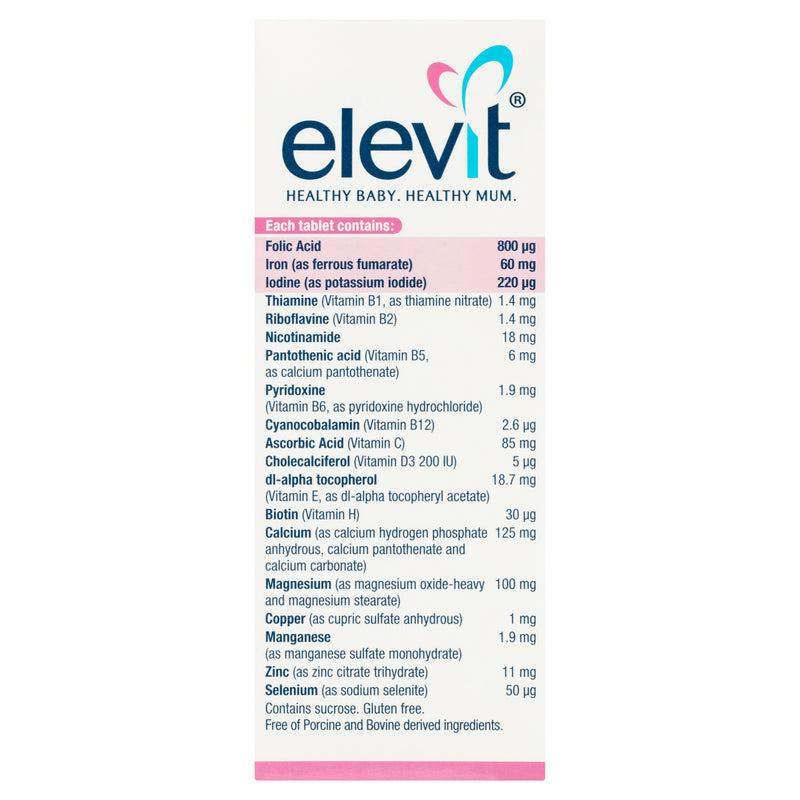 Elevit Rosa Elevit Pregnancy Multivitamin Tablets 100 Pack – Better Value Pharmacy ...