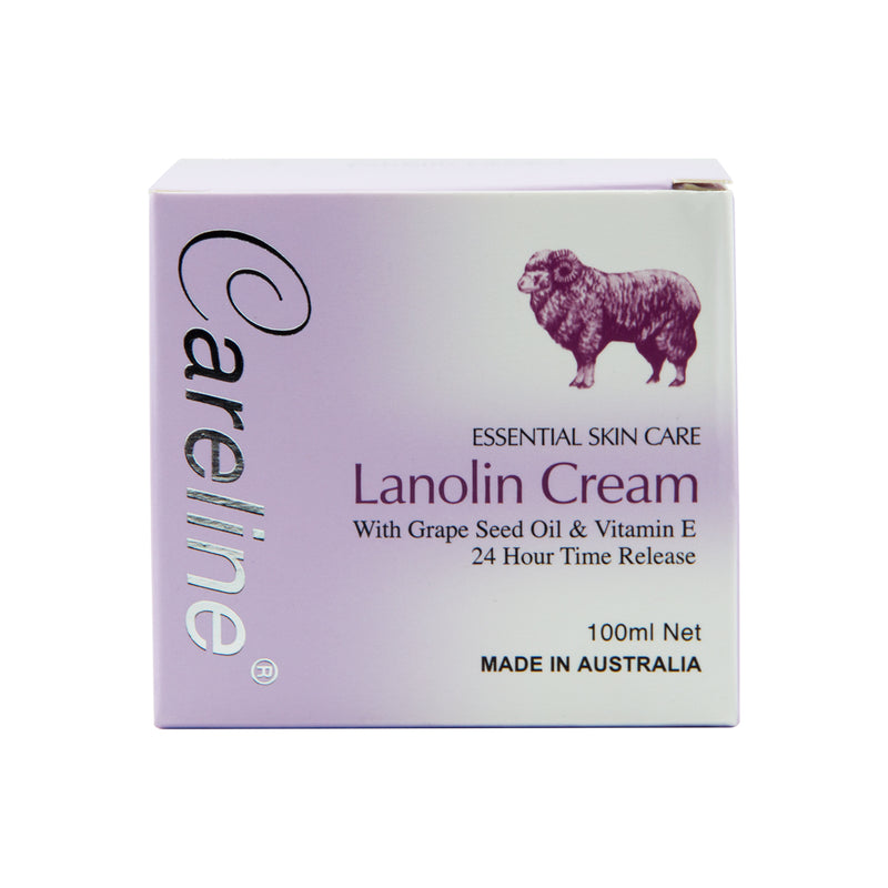 Careline Lanolin Cream with Grape Seed Oil & Vitamin E 100mL