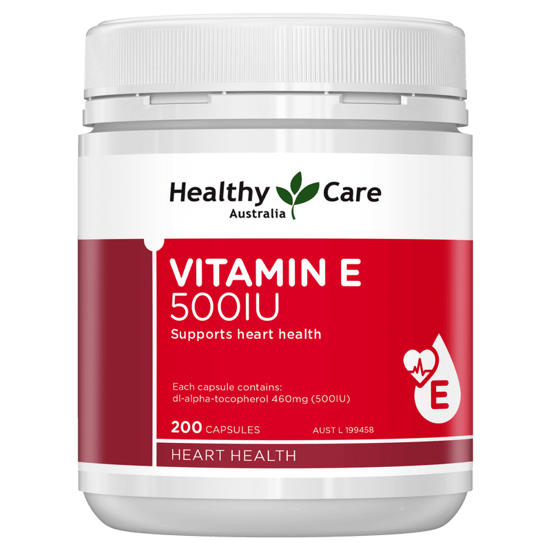 Viên nang Healthy Care Vitamin E 500IU 200