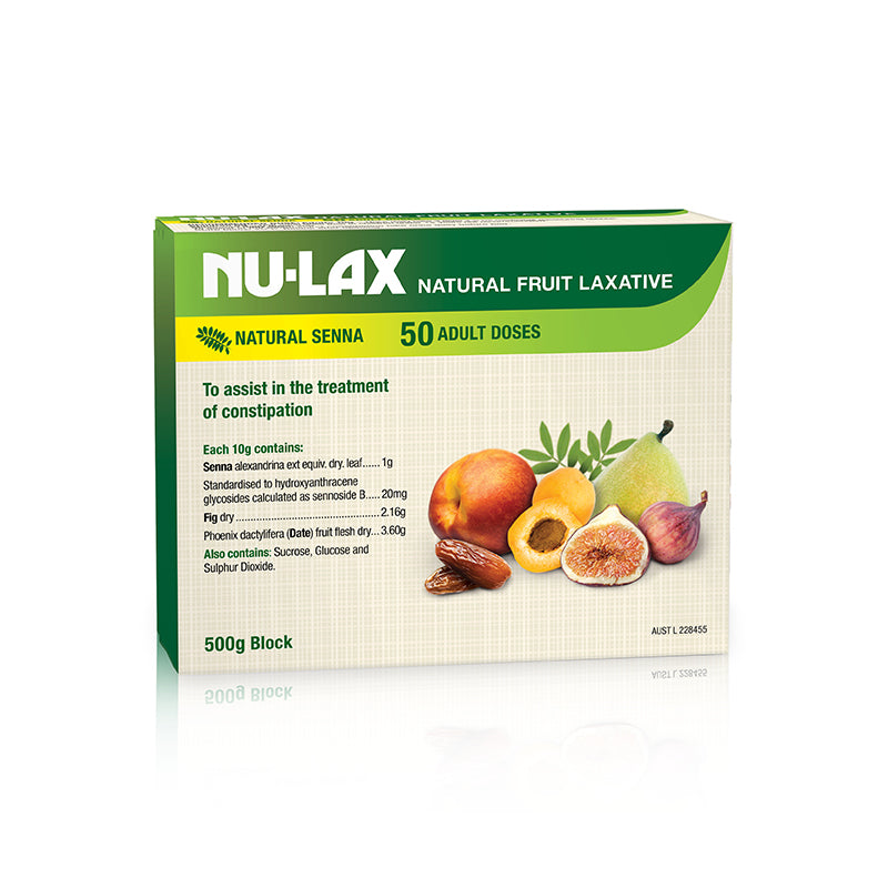 Nu-Lax Natural Fruit Laxative Block 500g