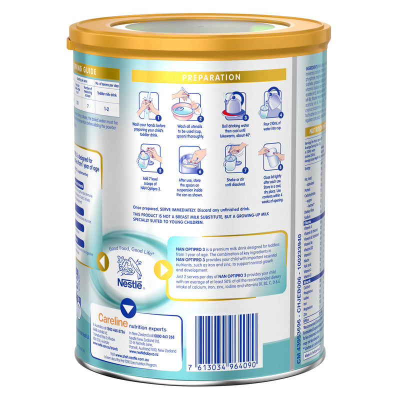 Nestlé NAN Optipro 1 Milk Powder For Children, Can of 800g - Hien Thao Shop