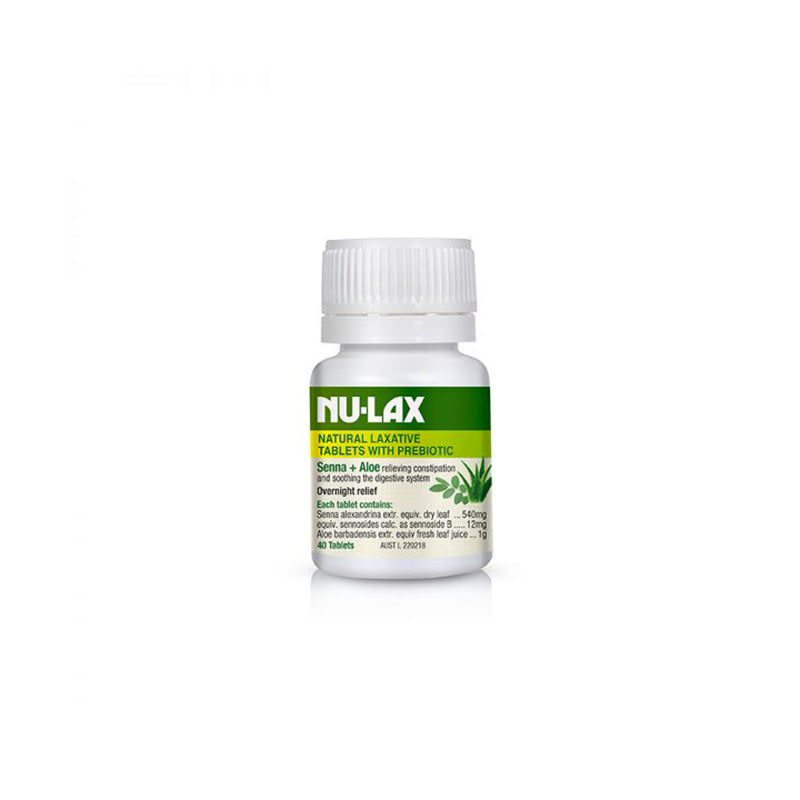 Nu-Lax天然泻药与益生元–番泻叶和芦荟40片