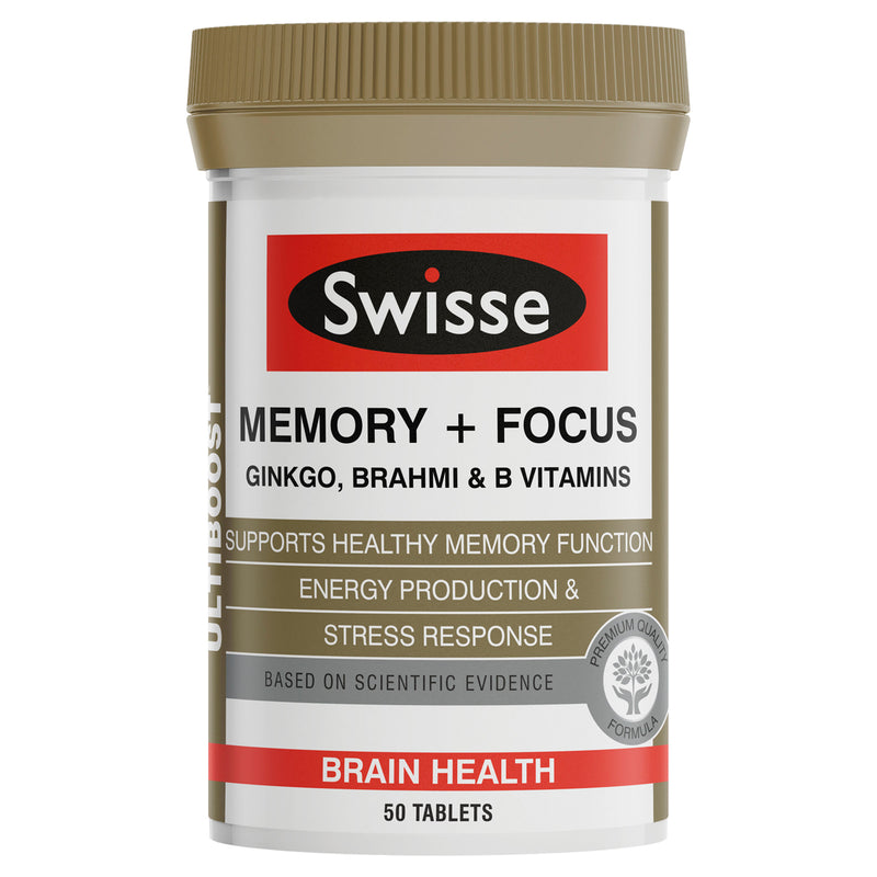 Swisse Ultiboost Memory & Focus 50 Tablets