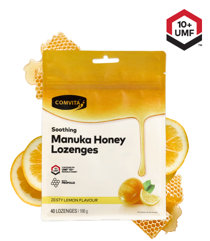 COMVITA Manuka Honey Lozenges with Propolis (Lemon and Honey) 40s