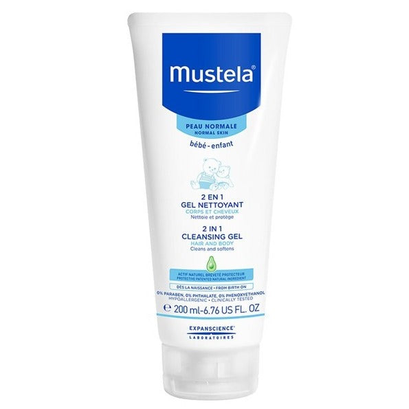 Mustela 2合1头发和身体清洁凝胶200ml