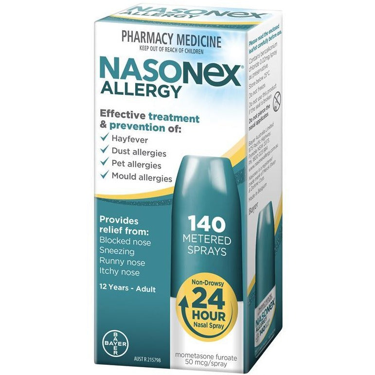 Nasonex Allergy Non-Drowsy 24 Hour Nasal Spray 140 Sprays