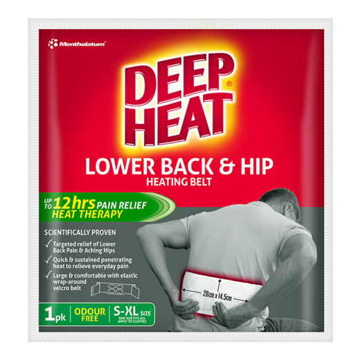 Deep Heat Lower Back & Hip Heating Belt 1 Pack