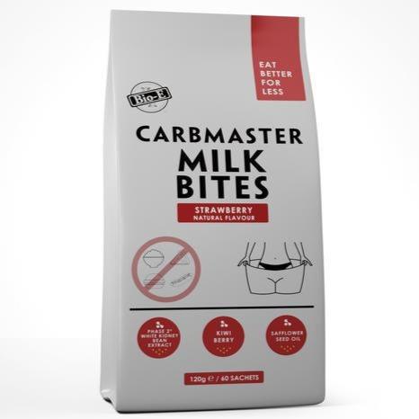 Bio-E CarbMaster Milk Bites Hương dâu tự nhiên 60 viên 120g