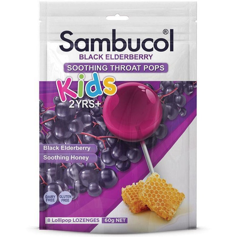 Sambucol Kids Soothing Throat Pops 8 Pack