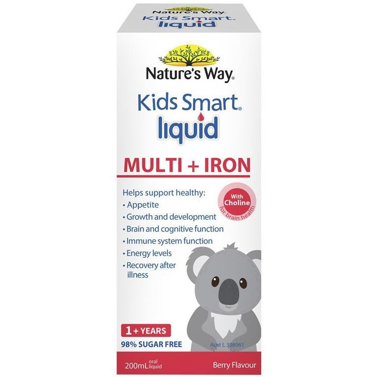 Nature's Way Kids Smart Liquid Multi + Iron 200ml