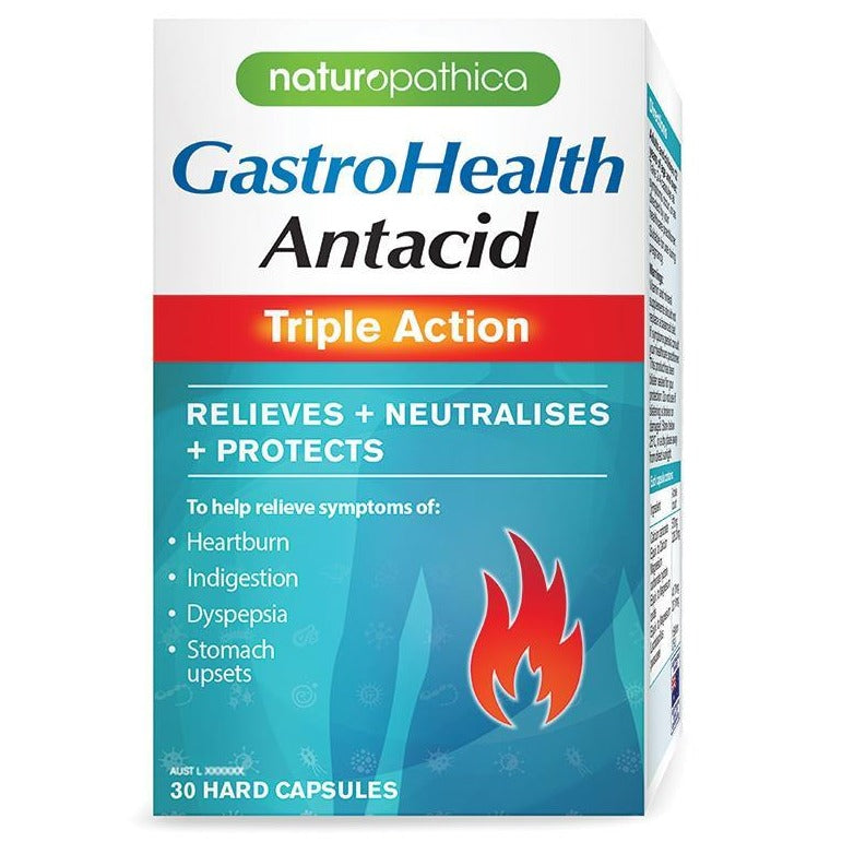 Naturopathica Gastrohealth Antacid Triple Action 30 Viên nang