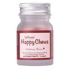 Unichi Saffronia Happy Chews Elderberry Flavor 60 Viên nhai