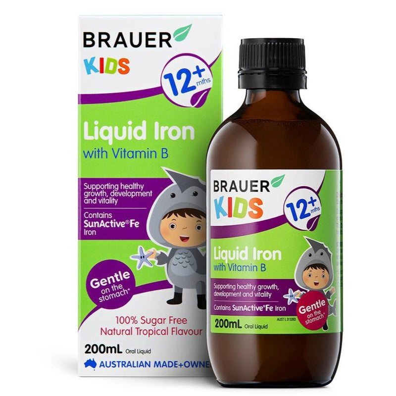Brauer Kids液态铁含维生素B 200毫升
