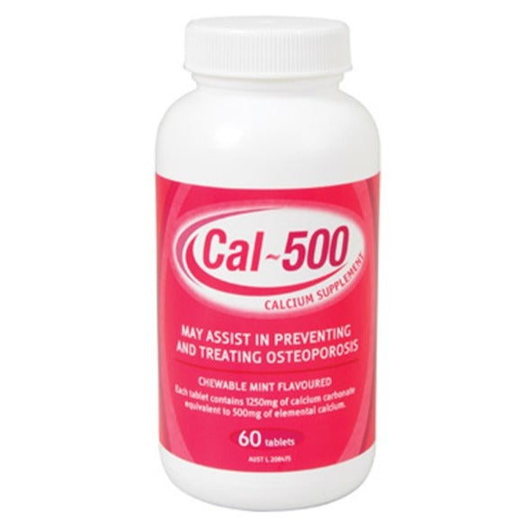 Cal - 500 Calcium Supplement 120Tablets