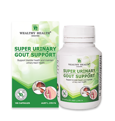 Wealthy Health Super Urinary Gout Support 100 Capsules