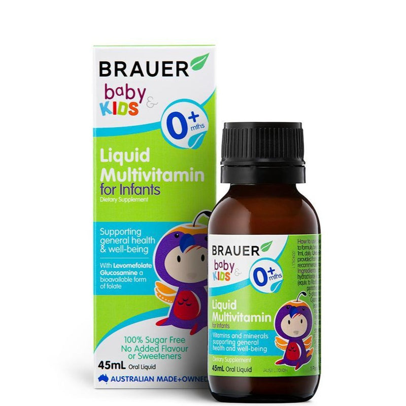 Brauer Baby & Kids Liquid Multivitamin cho trẻ sơ sinh 45ml