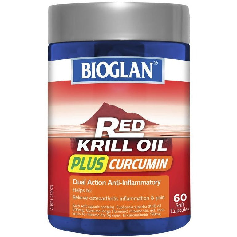 Bioglan Red Krill Plus Curcumin 60 viên