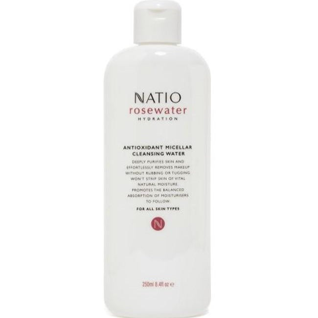Natio玫瑰水保湿抗氧化胶束洁面水250ml