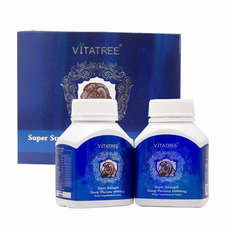 VitaTree Super Strength Sheep Placenta 60000mg Gói 2 viên x 60 Viên